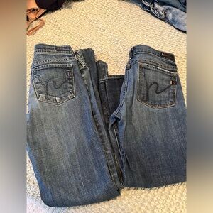 Citizens of humanity two bundle size 25 flare and 26 capri